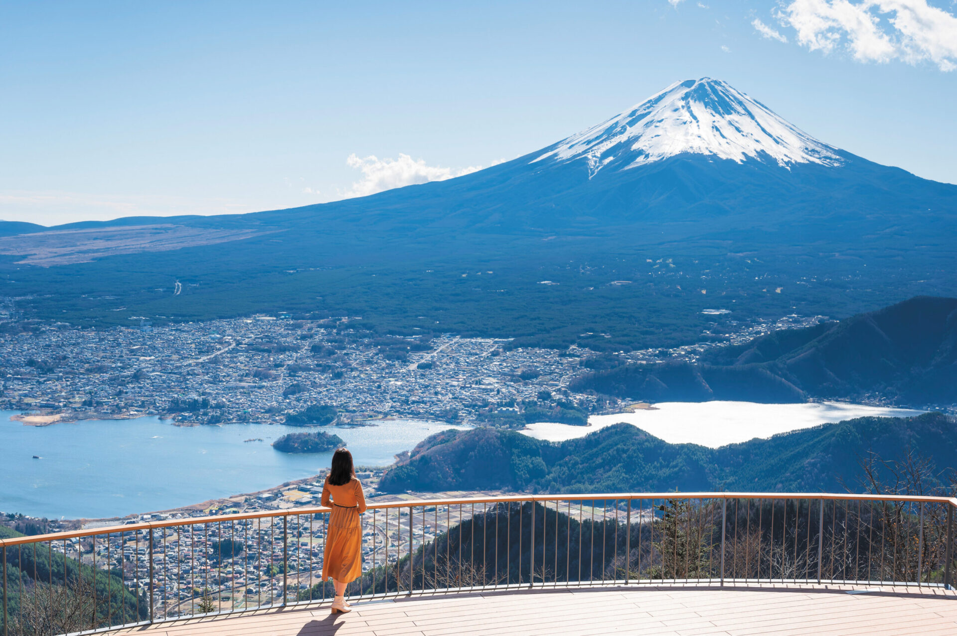 「FUJIYAMAツインテラス」から眺める富士山