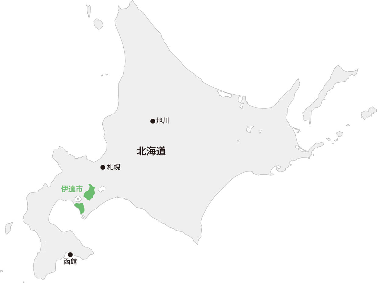 北海道 伊達市マップ画像