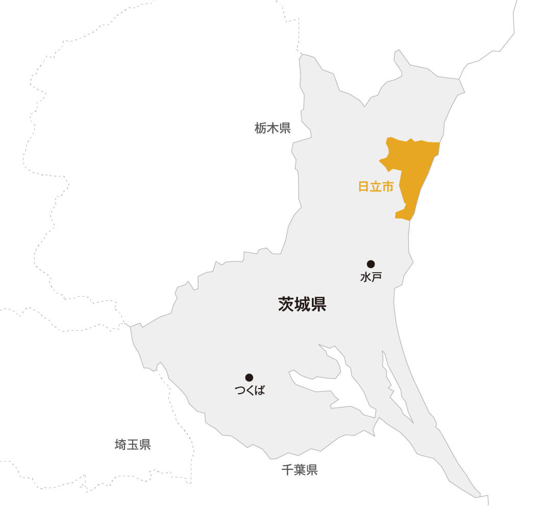 茨城県 日立市マップ画像