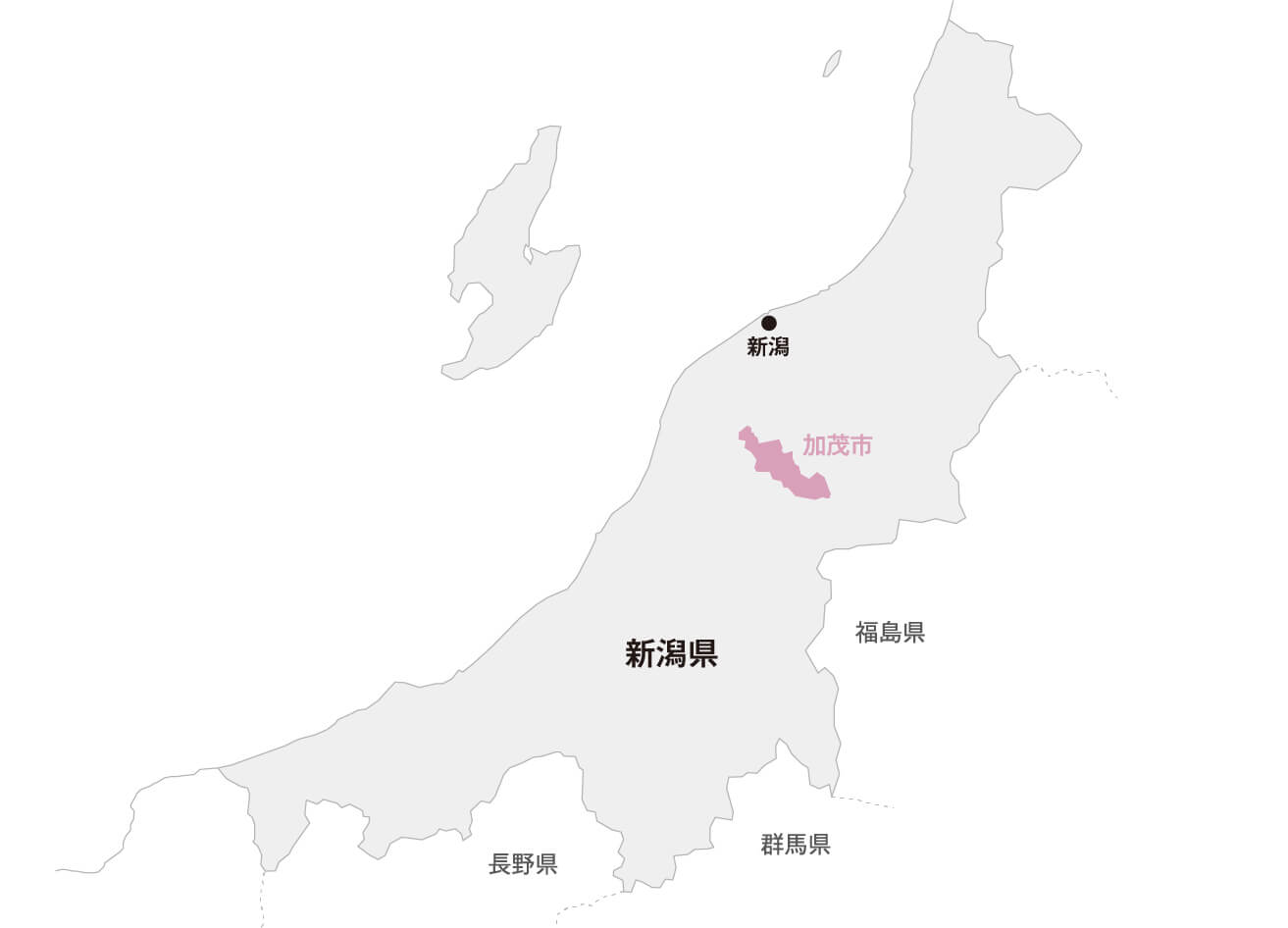 新潟県 加茂市マップ画像