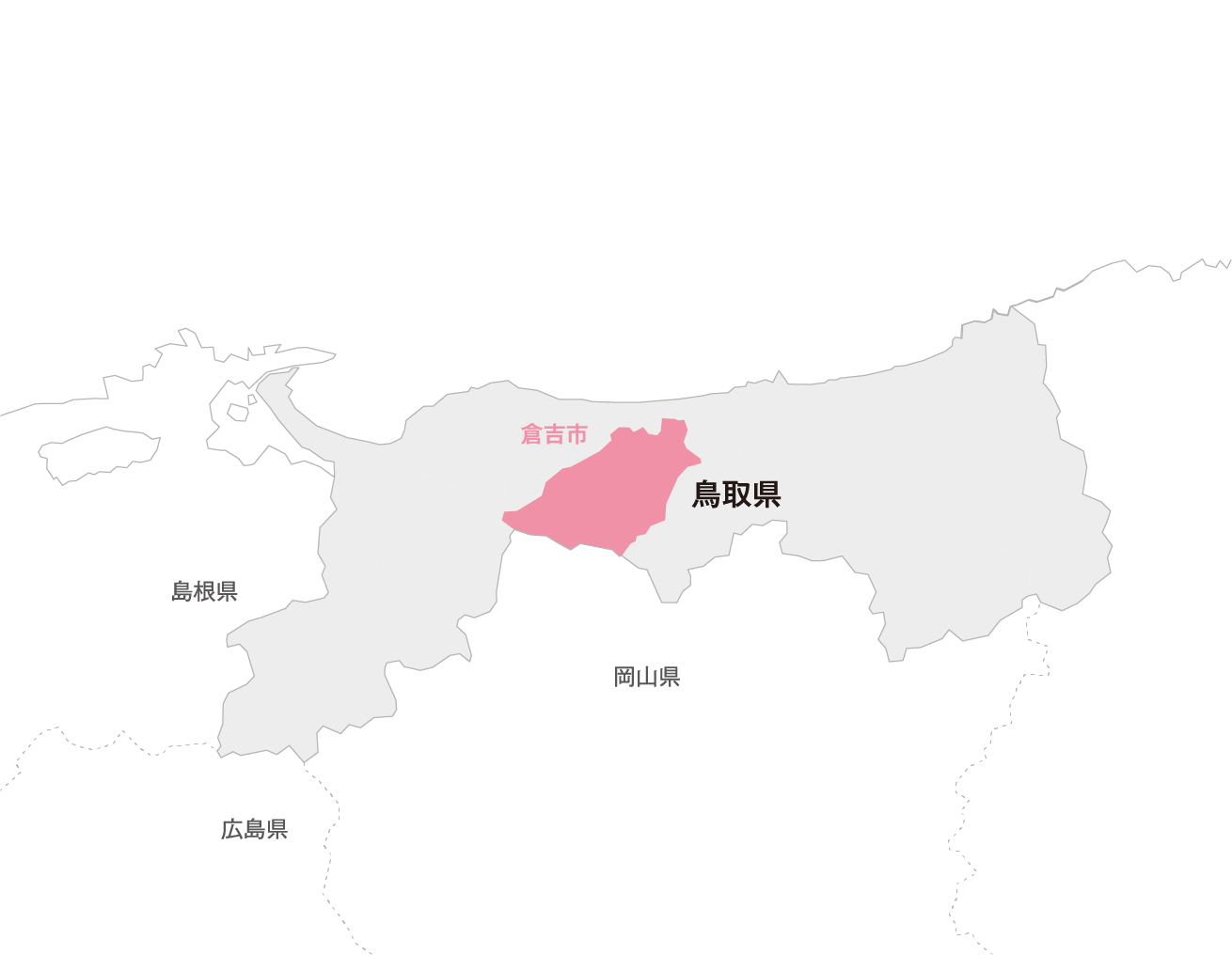 鳥取県 倉吉市マップ画像