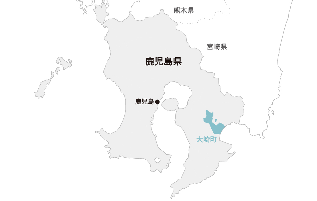 鹿児島県 大崎町マップ画像