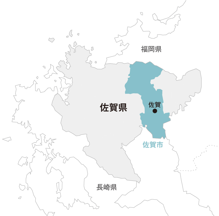 佐賀県 佐賀市マップ画像