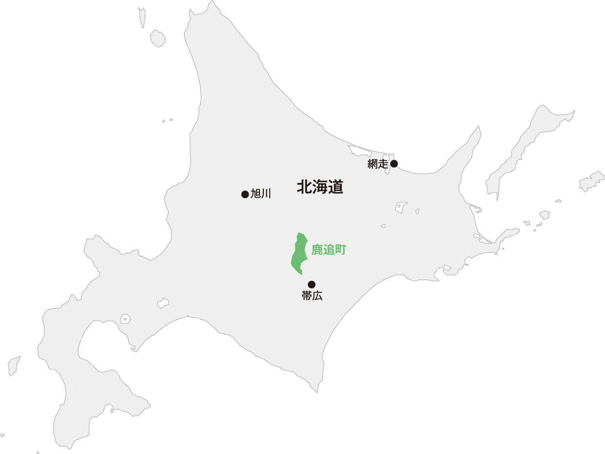 北海道 鹿追町マップ画像