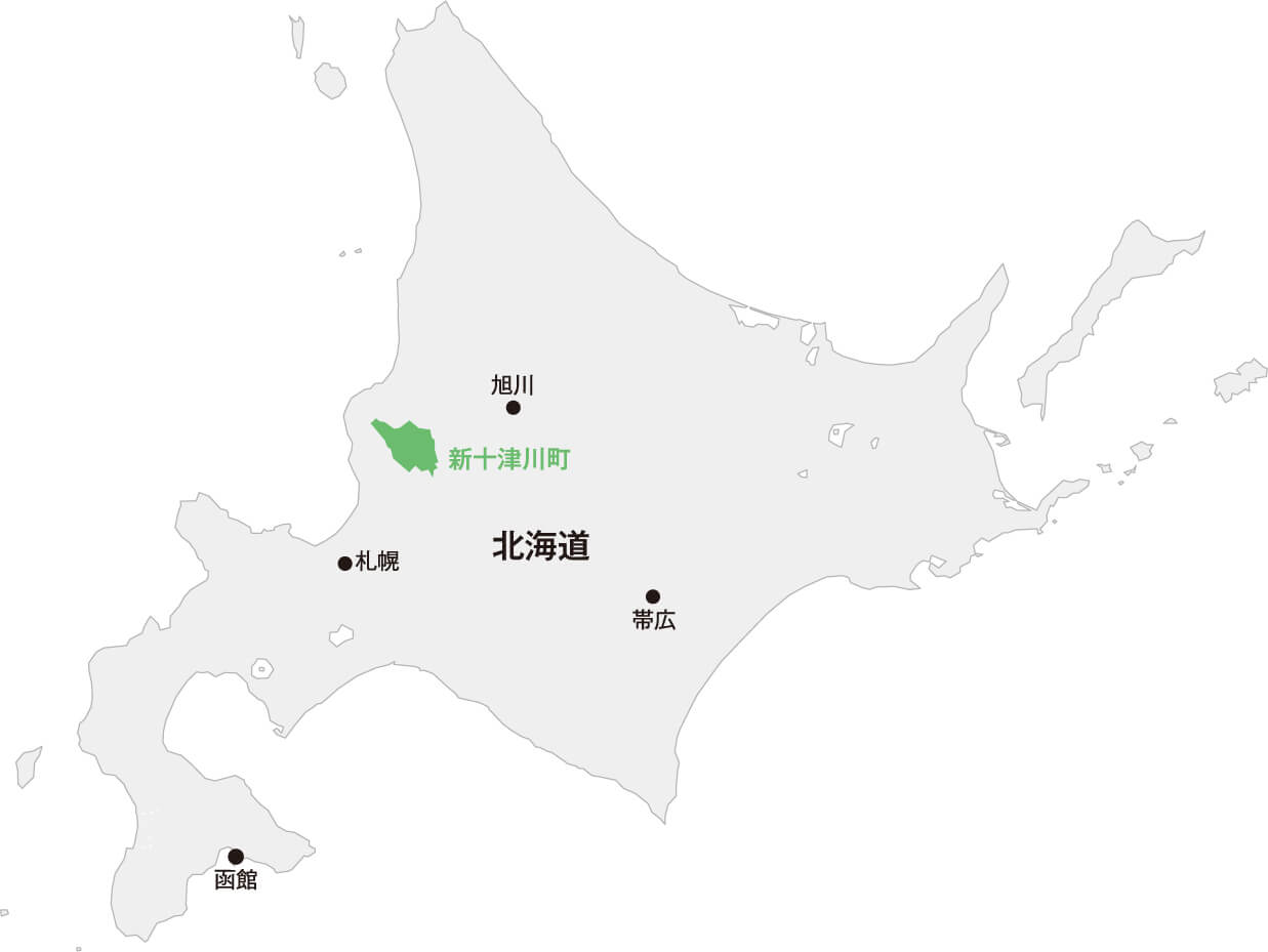 北海道 新十津川町マップ画像