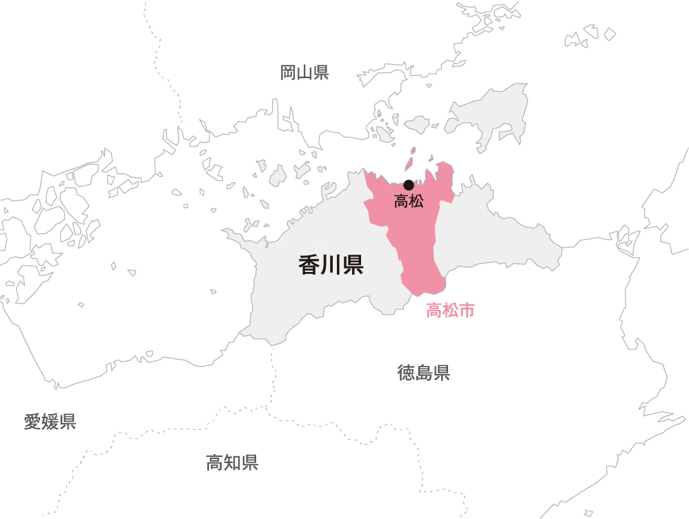 香川県 高松市マップ画像