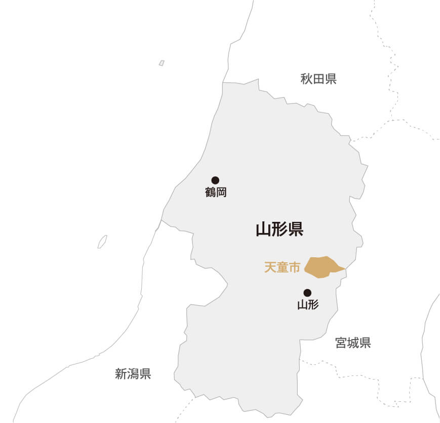 山形県 天童市マップ画像