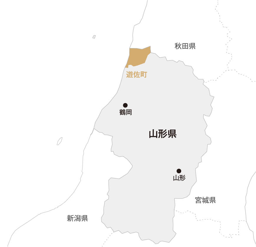 山形県 遊佐町マップ画像