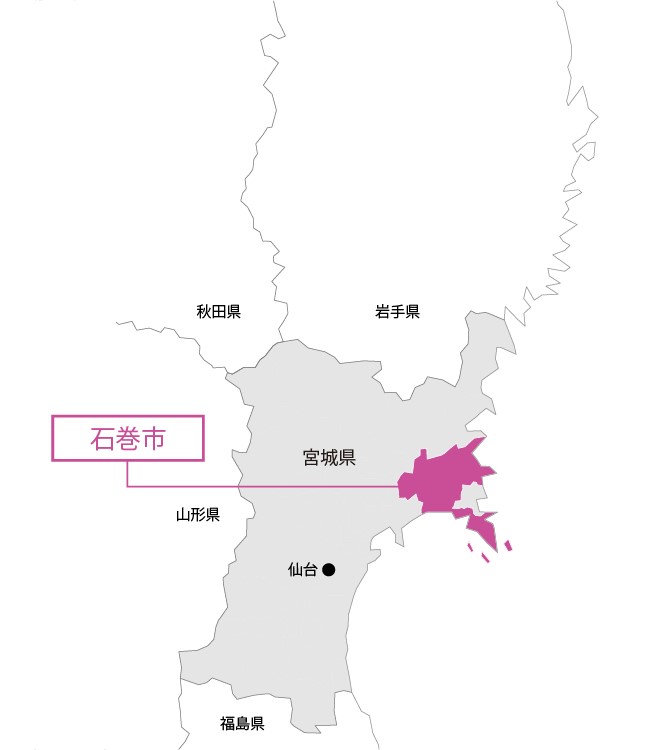 宮城県 石巻市マップ画像