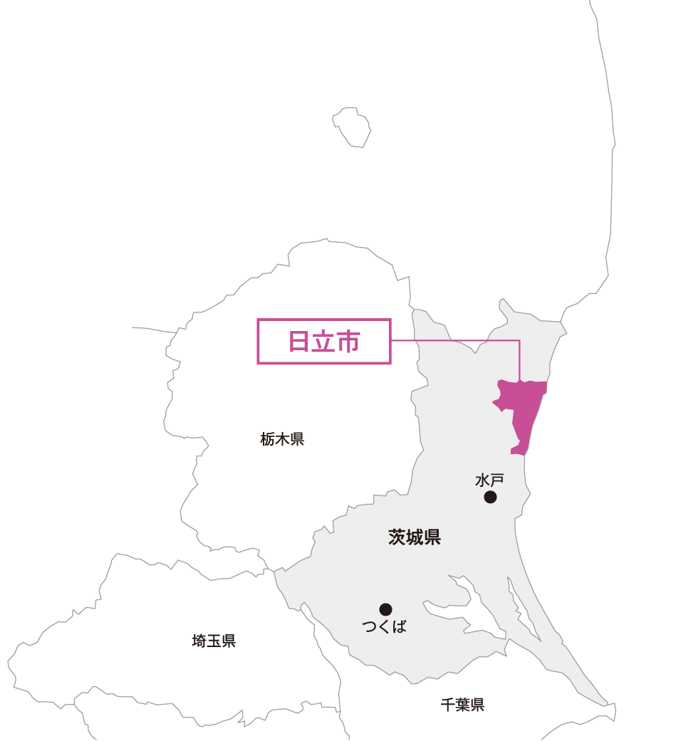 茨城県日立市マップ画像
