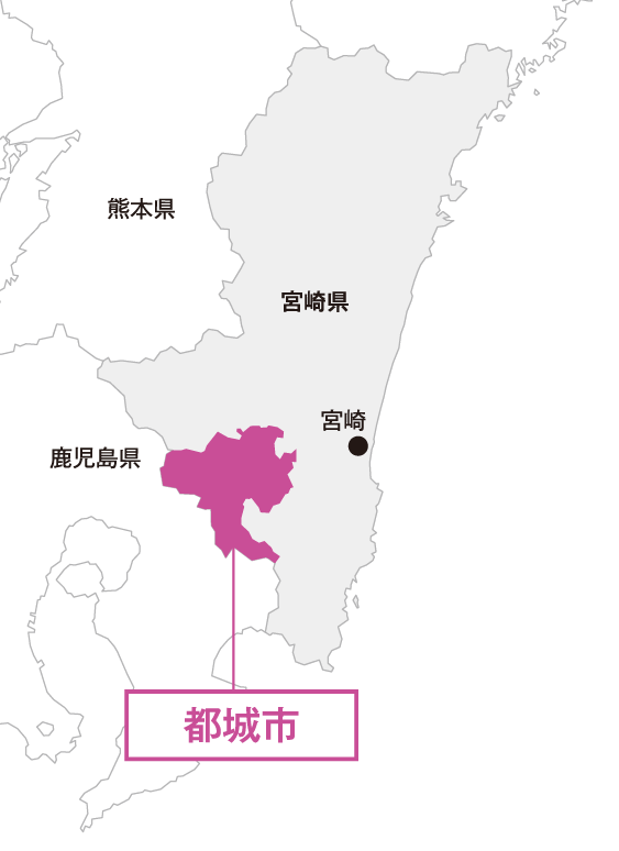 宮崎県 都城市マップ画像