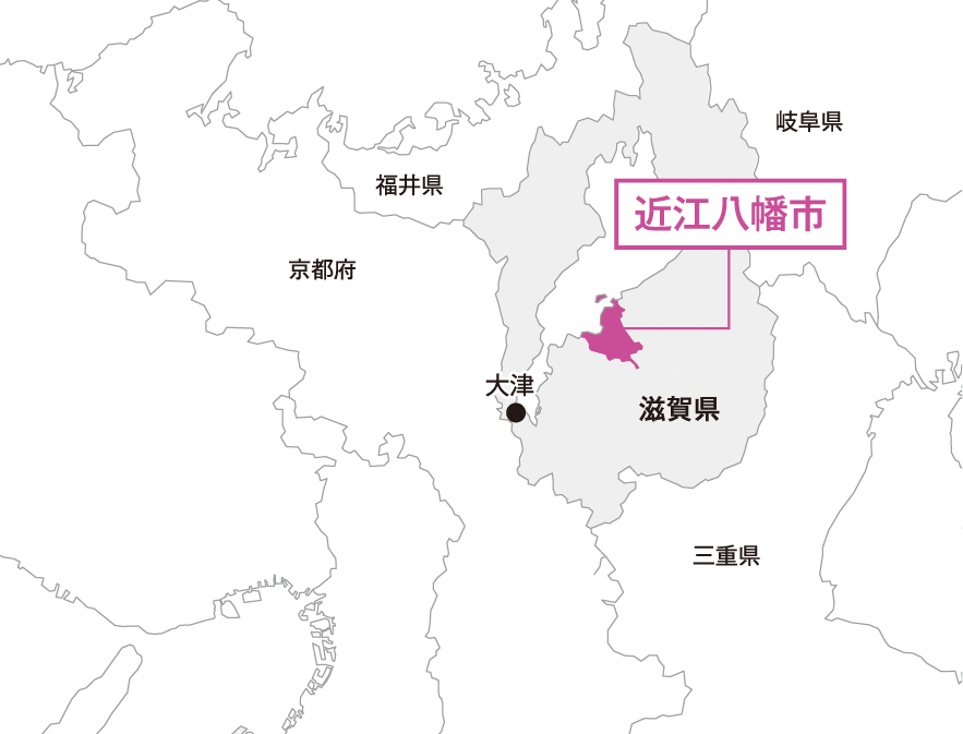 滋賀県 近江八幡市マップ画像