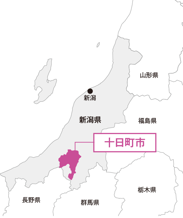 新潟県 十日町市マップ画像