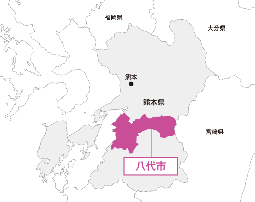 熊本県 八代市マップ画像
