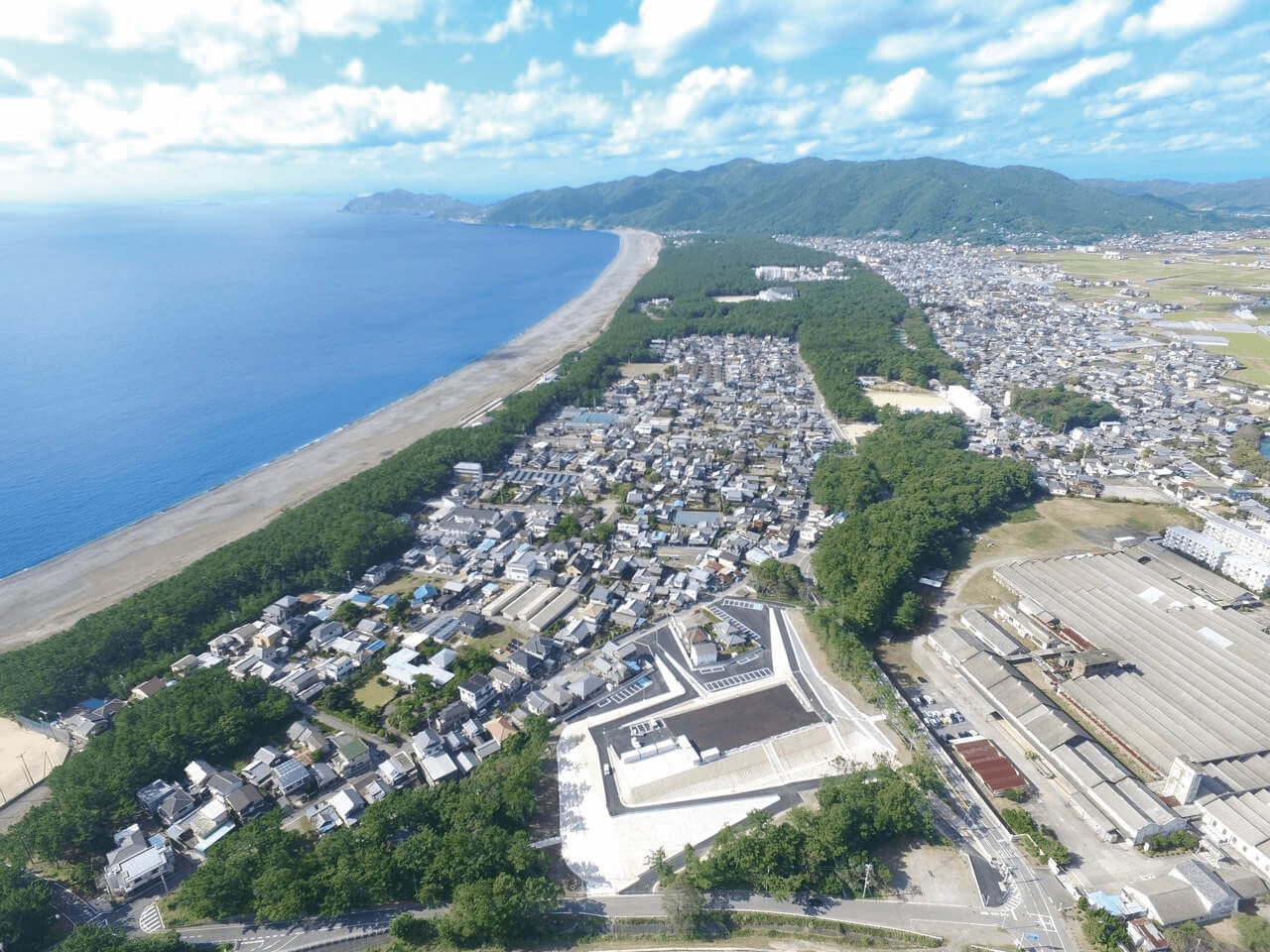 太平洋に面する近畿最大の松林は全長約4.5km