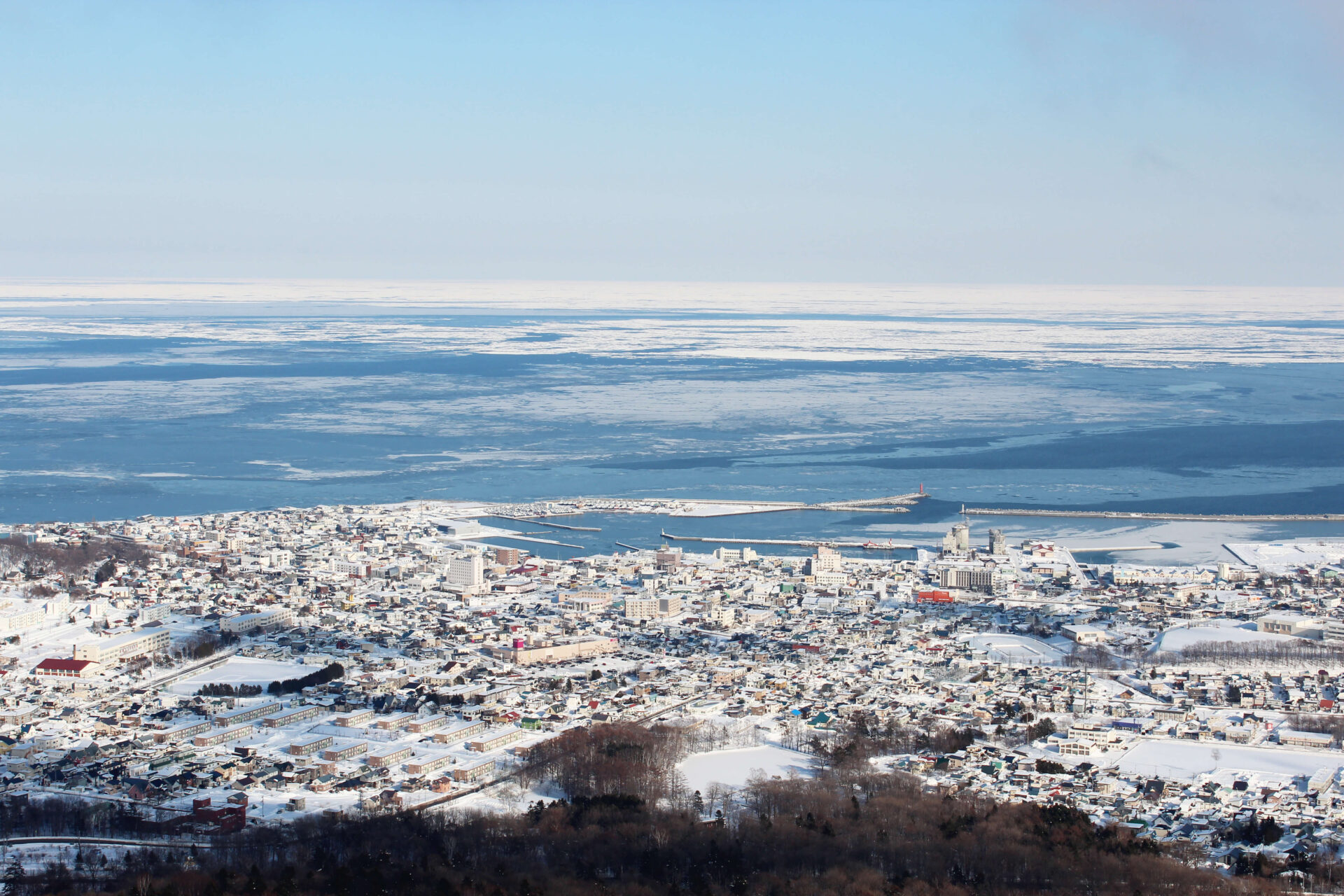 紋別市の風景