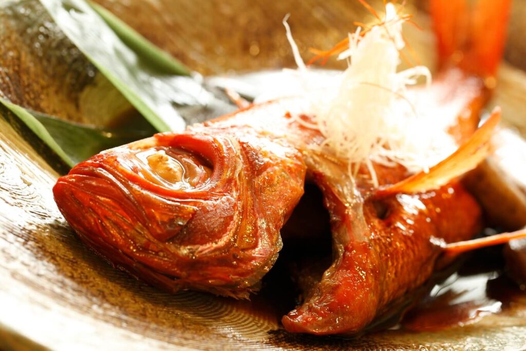 稲取は高級魚・キンメダイの水揚げされる