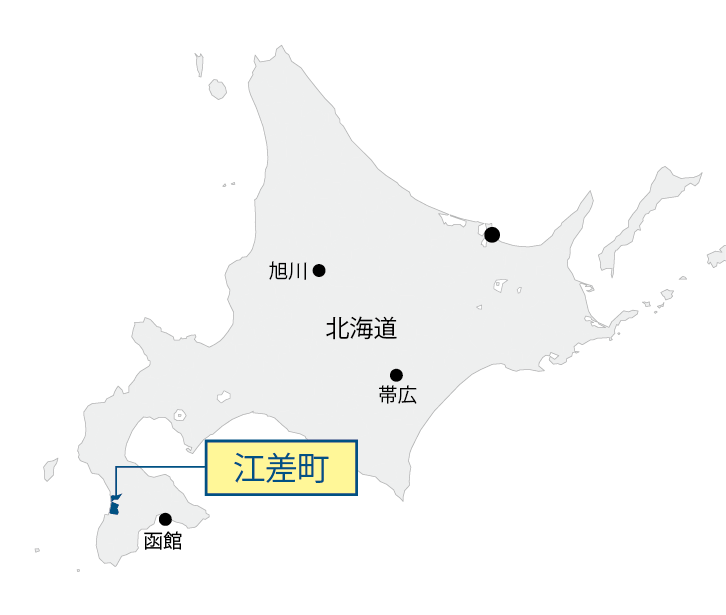 北海道江差町マップ画像