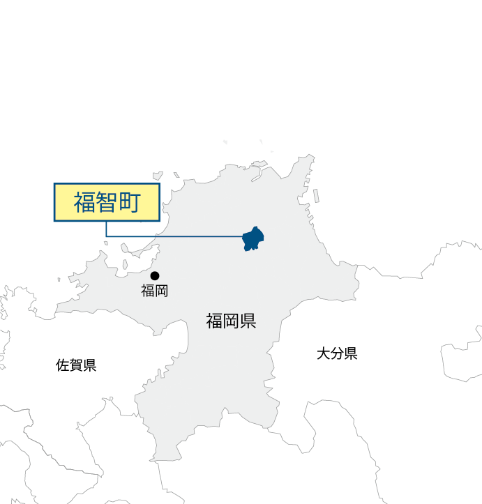 福岡県福智町マップ画像