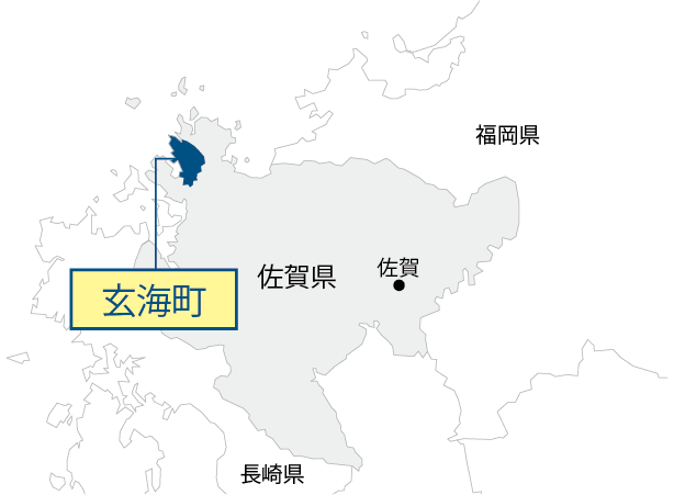 佐賀県玄海町マップ画像