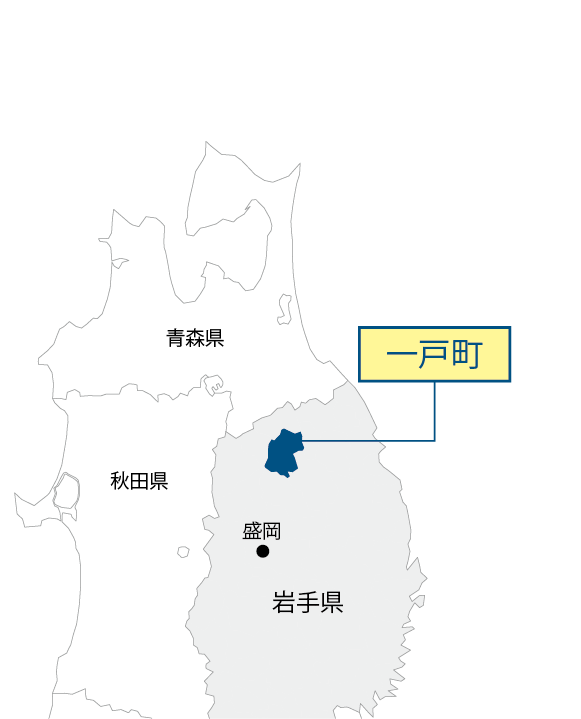 岩手県町一戸町マップ画像