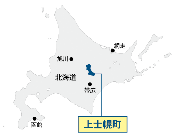 北海道上士幌町マップ画像
