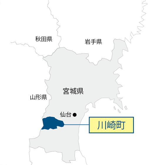 宮城県川崎町マップ画像
