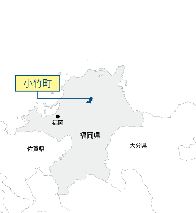 福岡県小竹町マップ画像