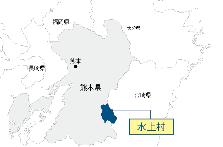 熊本県水上村マップ画像