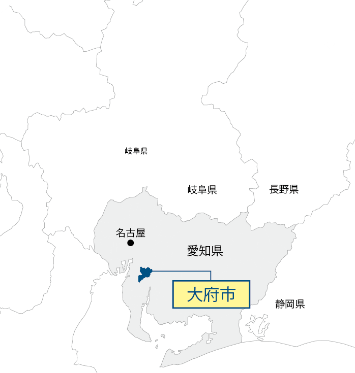 愛知県大府市マップ画像