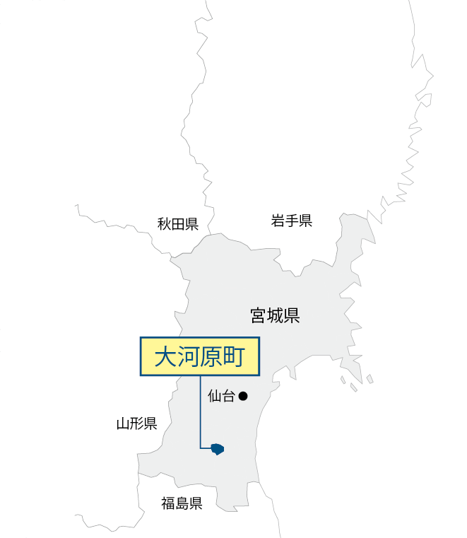 宮城県大河原町マップ画像