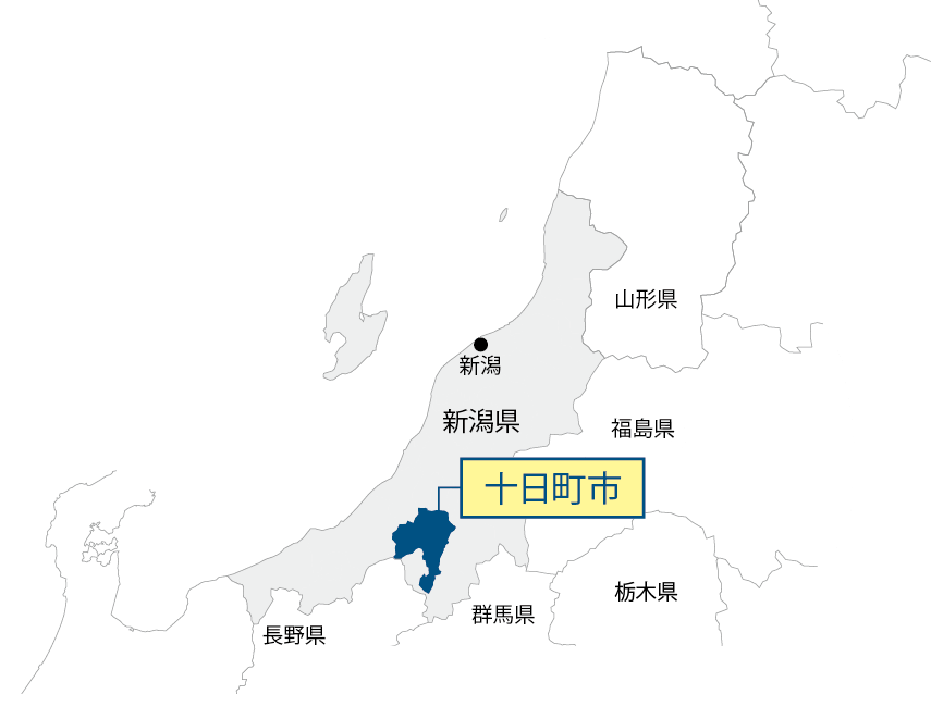 新潟県十日町市マップ画像