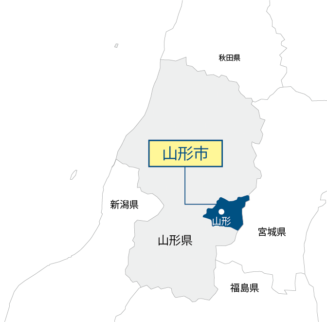 山形県山形市マップ画像
