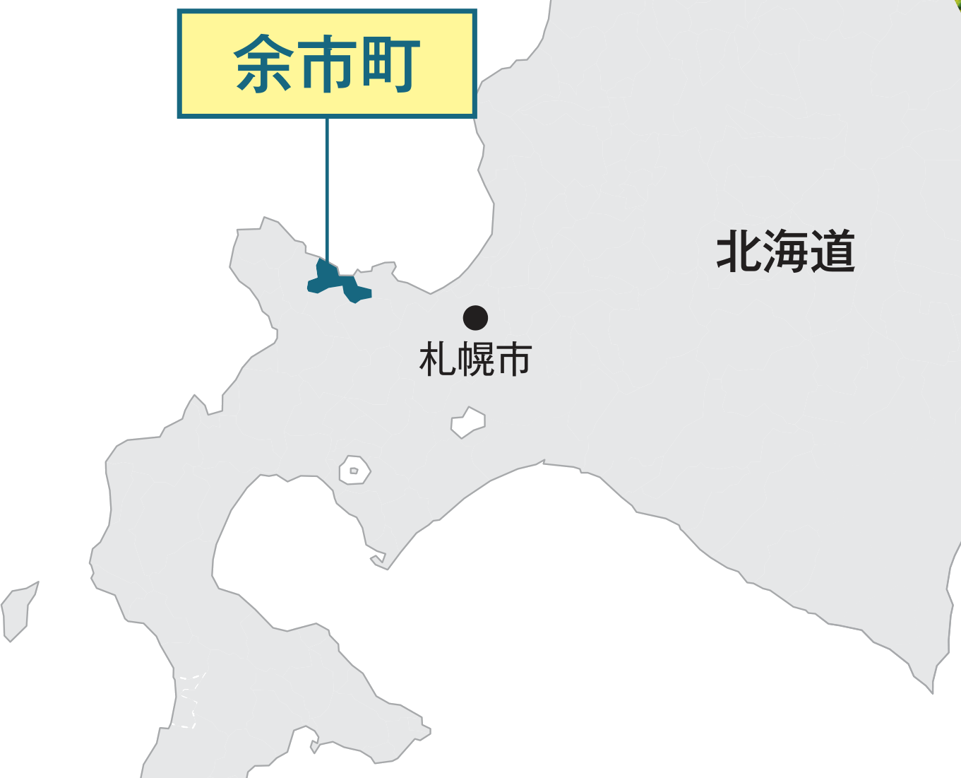 北海道余市町マップ画像