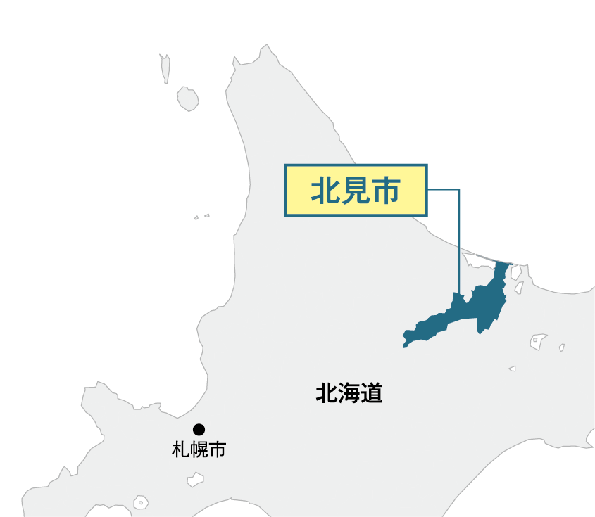 北海道北見市マップ画像