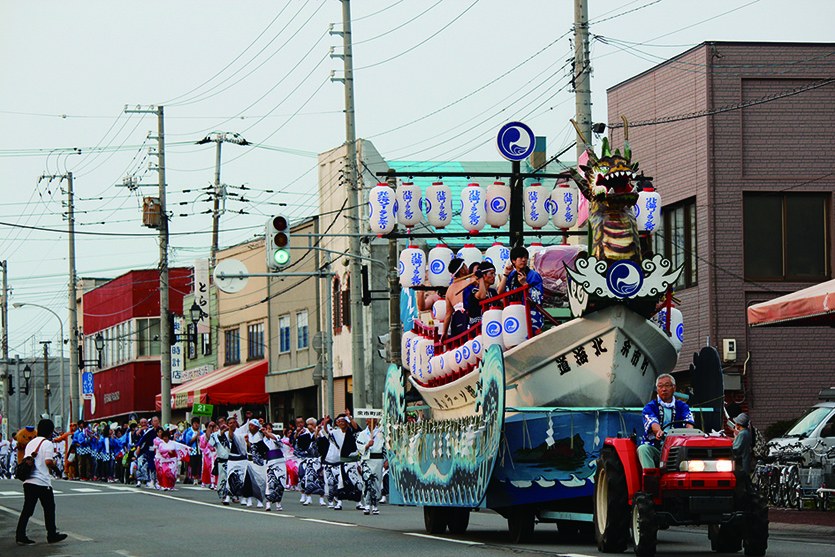毎年7月に行われる「北海ソーラン祭り」