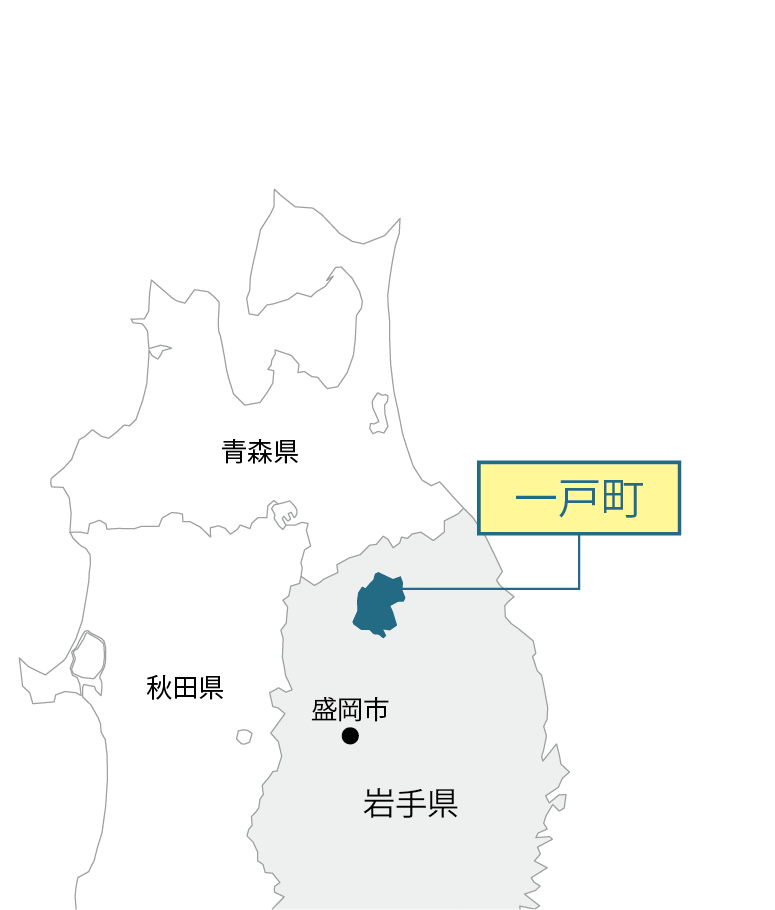 岩手県一戸町マップ画像
