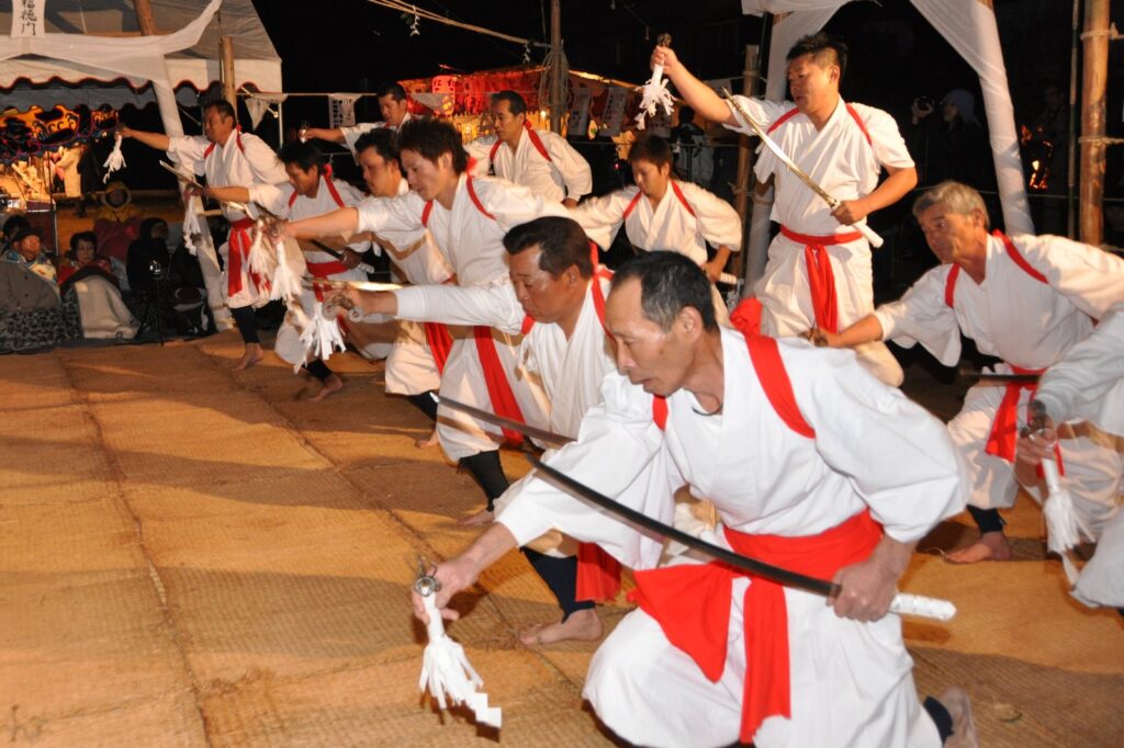 無形民俗文化財に認定されている「祓川神楽」