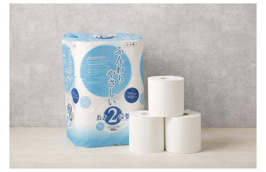 ふんわりやさしい 長さ2倍巻き 100mシングル
