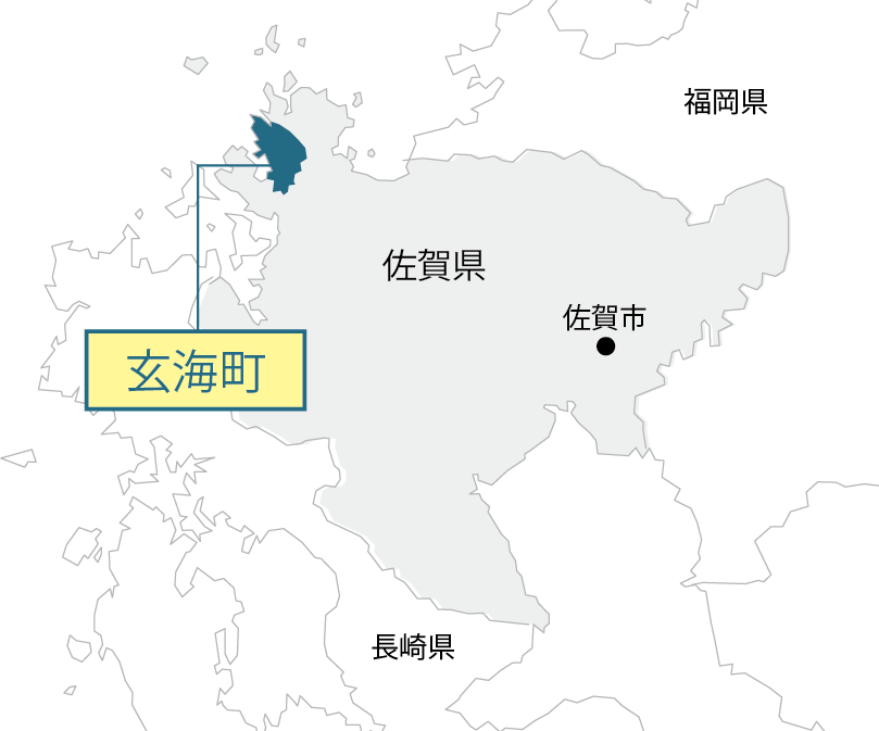 佐賀県玄海町マップ画像