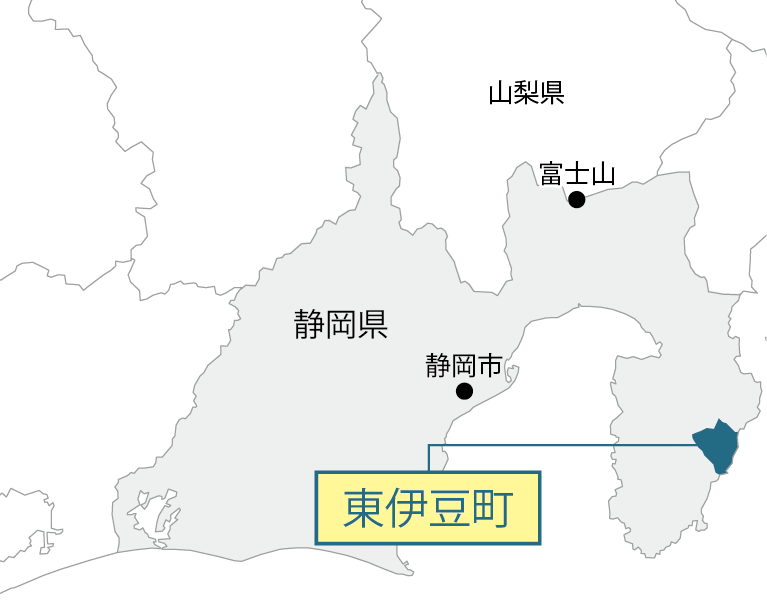 静岡県東伊豆町マップ画像
