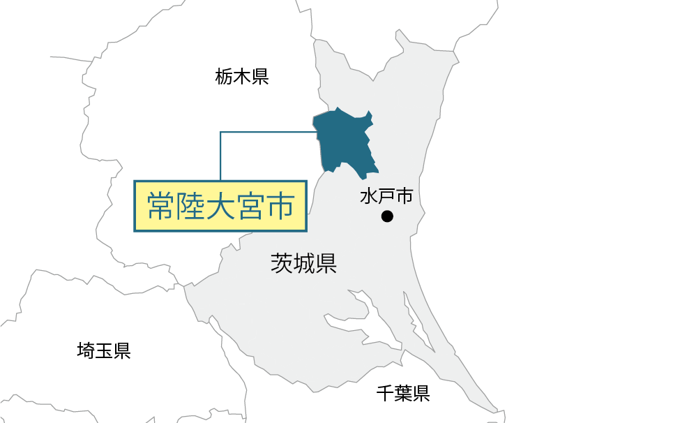 茨城県常陸大宮市マップ画像