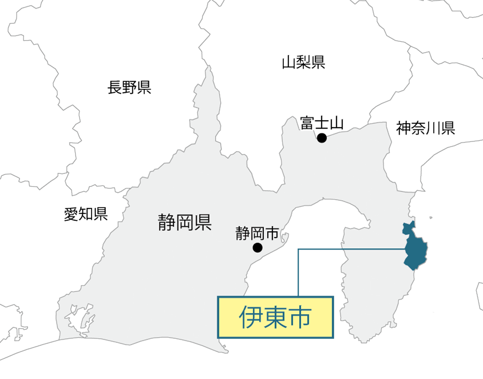 静岡県伊東市マップ画像