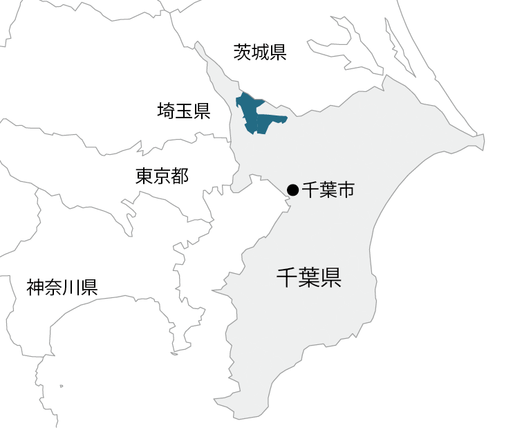 千葉県柏市マップ画像