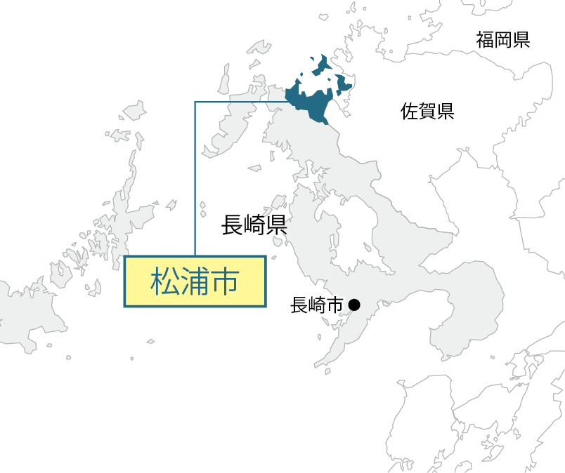 長崎県松浦市マップ画像