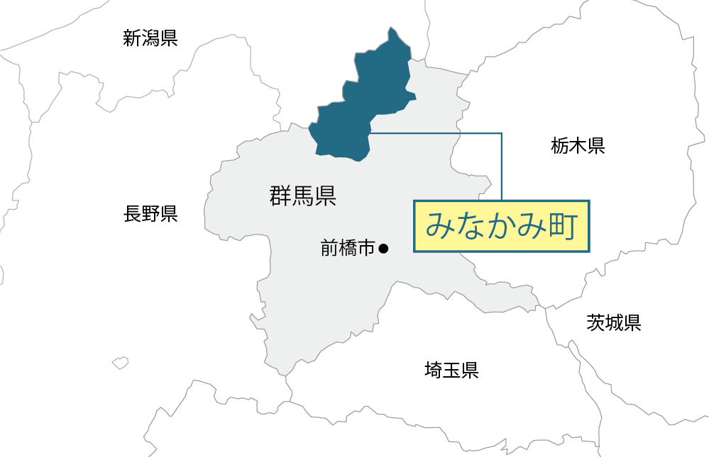 群馬県みなかみ町マップ画像