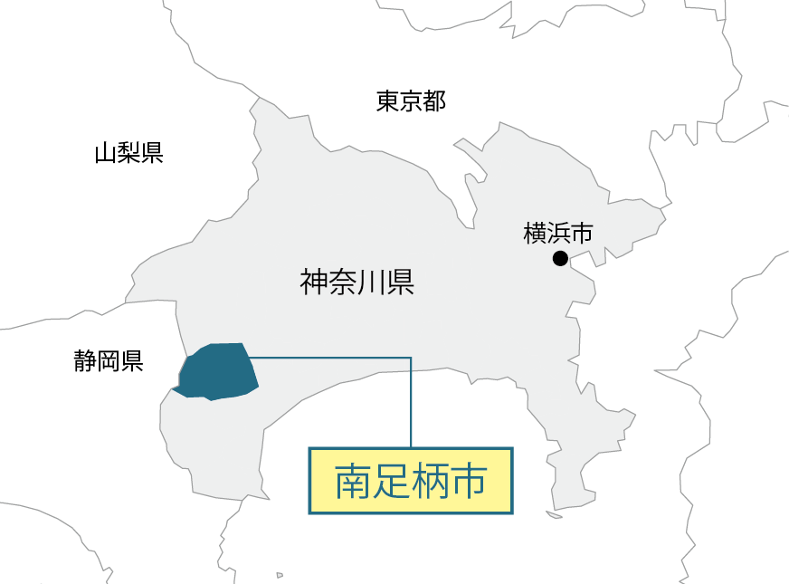 神奈川県南足柄市マップ画像