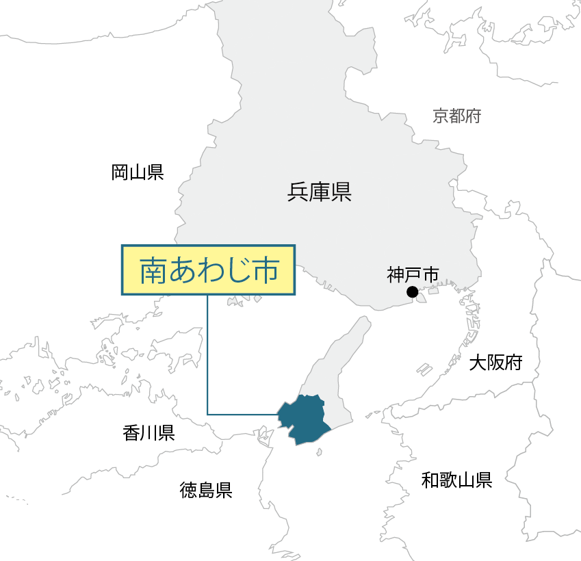 兵庫県南あわじ市マップ画像