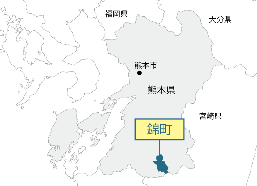 熊本県錦町マップ画像