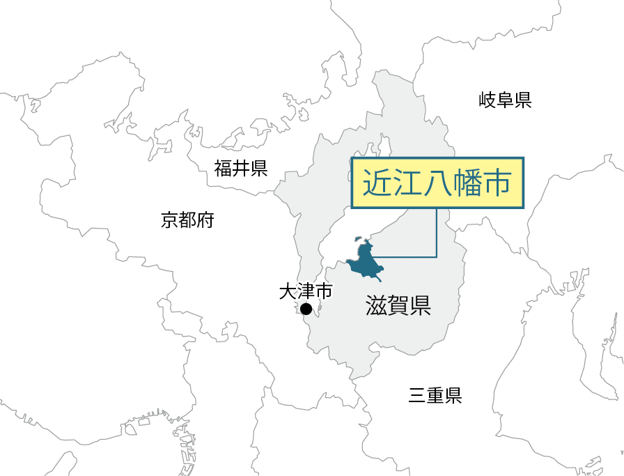 滋賀県近江八幡市マップ画像
